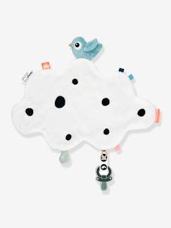 Speelgoed-Eerste levensjaren-Platte knuffel met fopspeenbevestiging Happy Clouds - DONE BY DEER