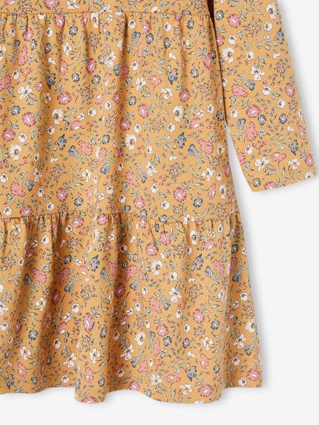 Ensemble robe et cardigan à volants fille caramel - vertbaudet enfant 