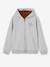 Sweat zippé doublé sherpa garçon gris chiné - vertbaudet enfant 