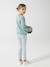 Jean fille tregging Basics bleu jean+double stone - vertbaudet enfant 