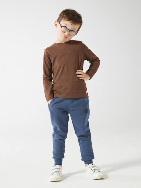 Pantalon Jogging Garçon En Molleton Ocre – Confort Ultra-Doux, Style Sport & Cool – Vertbaudet 10 Ans