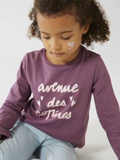 Meisje-T-shirt, souspull-T-shirt-T-shirt met tekst voor meisjes