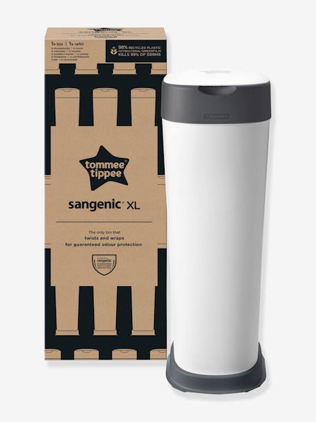 Poubelle Twist & Click XL Tommee Tippee Sangenic blanc - vertbaudet enfant 