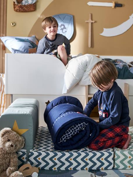 Couchage de sieste maternelle personnalisable MINILI POMPIER marine - vertbaudet enfant 
