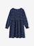 Meisjesfeestjurk met glanzende sterrenprint marineblauw+rood - vertbaudet enfant 