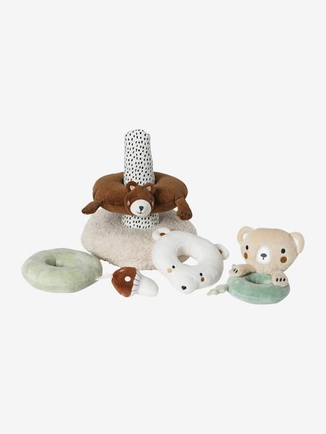 Tour à empiler en tissu GREEN FOREST marron - vertbaudet enfant 