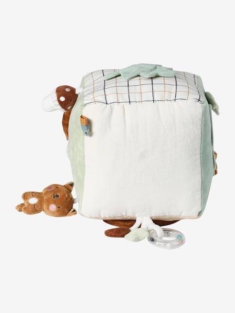 Grand cube d'activités en tissu GREEN FOREST marron - vertbaudet enfant 