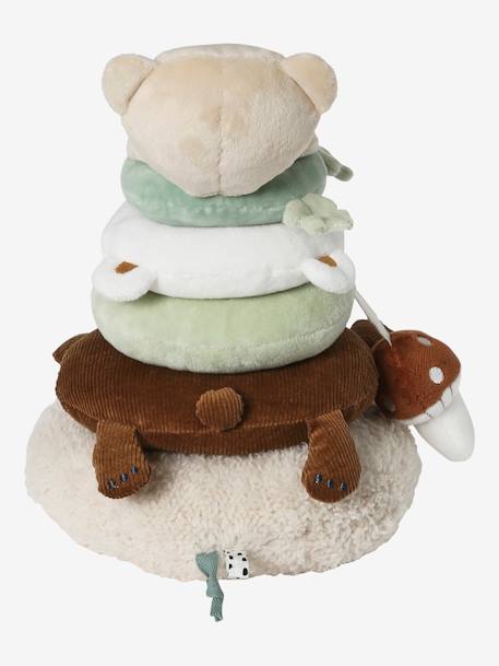 Tour à empiler en tissu GREEN FOREST marron - vertbaudet enfant 