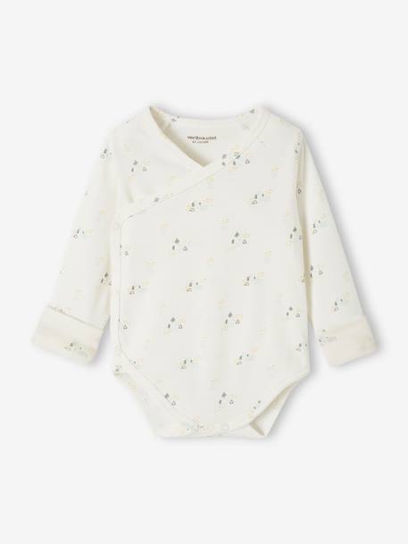 Lot de 5 bodies bébé évolutif ouverture naissance bleu grisé - vertbaudet enfant 