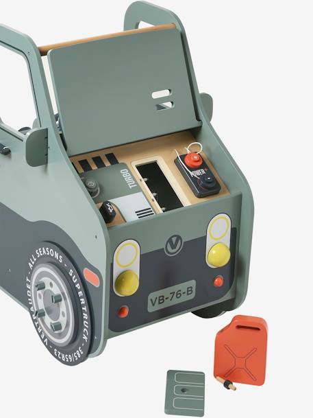 Ma voiture à réparer en bois FSC® beige - vertbaudet enfant 