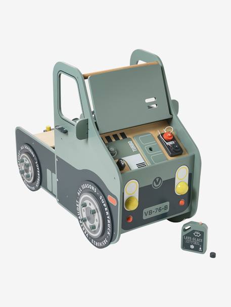 Ma voiture à réparer en bois FSC® beige - vertbaudet enfant 