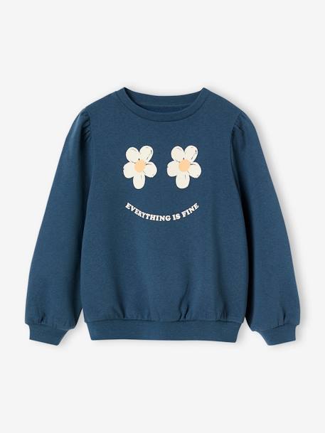 Ensemble sweat + legging imprimé fille marine - vertbaudet enfant 