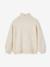 Pull jacquard animalier animé de paillettes fille beige chiné - vertbaudet enfant 