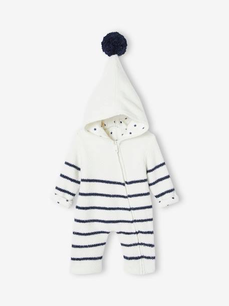 Babypakje vanaf geboorte van tricot met voering GESTREEPT IVOOR - vertbaudet enfant 