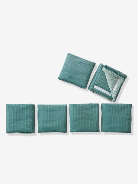 Tour de lit / tour de parc pare-chocs BROCÉLIANDE vert imprimé - vertbaudet enfant 