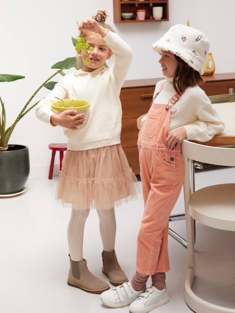 Set van 2 meisjespanty's met kabelsteek rozenhout - vertbaudet enfant 