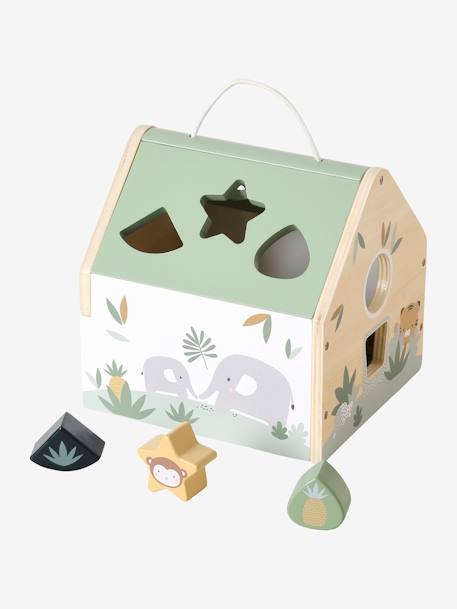 Maison des formes en bois FSC® vert - vertbaudet enfant 