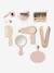 Coiffeuse cannage + accessoires en bois FSC® blanc+rose - vertbaudet enfant 