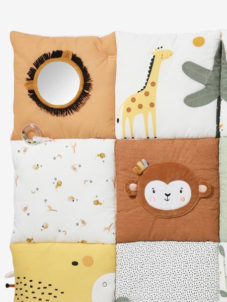 Tapis d'éveil moelleux et évolutif TANZANIE blanc - vertbaudet enfant 
