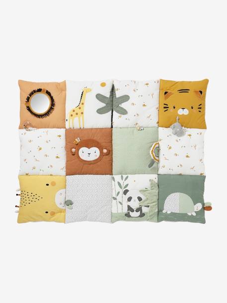 Tapis d'éveil moelleux et évolutif TANZANIE blanc - vertbaudet enfant 