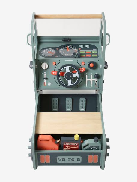 Ma voiture à réparer en bois FSC® beige - vertbaudet enfant 