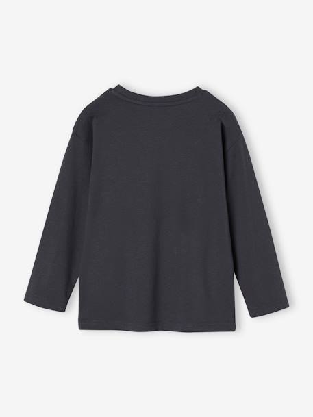 Tee-shirt préhisto artiste garçon détails brodés anthracite - vertbaudet enfant 