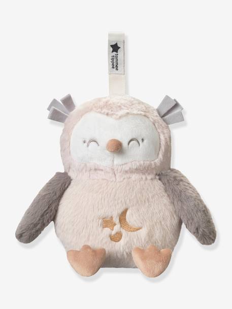Peluche aide au sommeil lumineuse et sonore Deluxe Ollie la chouette gris - vertbaudet enfant 