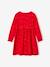 Robe de fête fille motifs étoiles irisés marine+rouge - vertbaudet enfant 