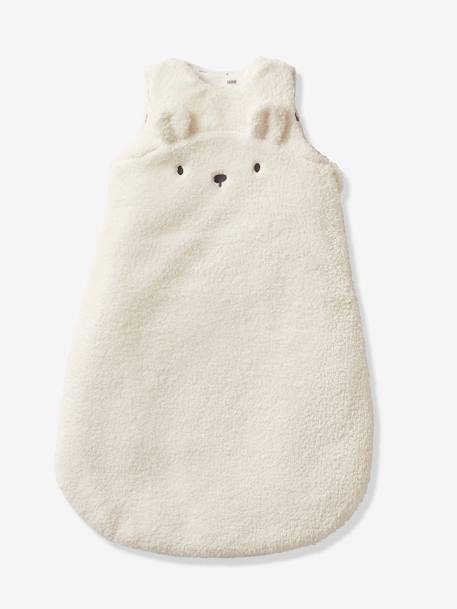 Gigoteuse hiver manches amovibles en polaire Ours GREEN FOREST beige foncé+écru - vertbaudet enfant 