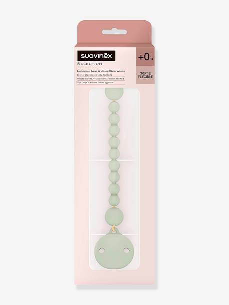 Attache-sucette silicone Colour Essence beige+bleu ciel+rose pâle+vert - vertbaudet enfant 