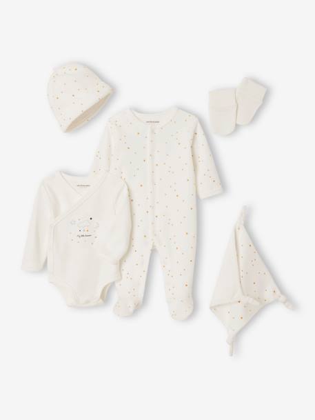 Kit naissance 6 pièces et sa valisette écru - vertbaudet enfant 