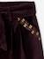 Meisjesshort van glad fluweel aubergine - vertbaudet enfant 