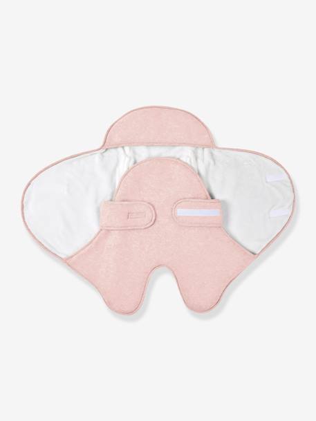 Couverture Babynomade double polaire rose poudré+vert sauge - vertbaudet enfant 