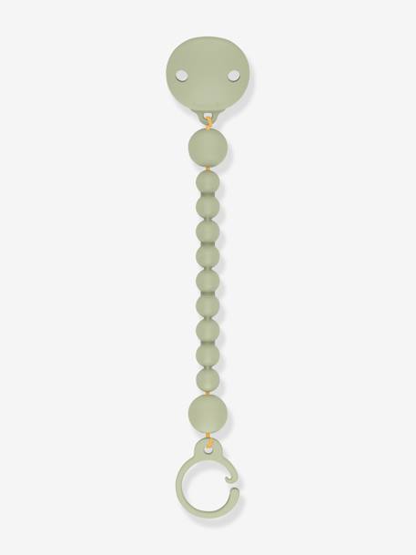 Siliconen fopspeenclip Colour Essence SUAVINEX beige+groen+hemelsblauw+lichtroze - vertbaudet enfant 