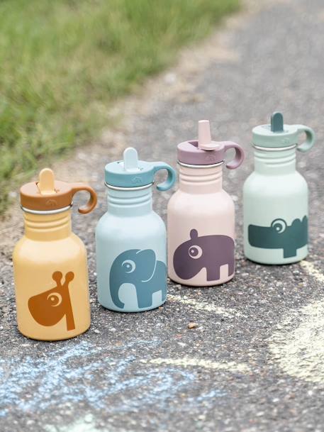 Gourde inox rose+vert - vertbaudet enfant 