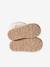 Boots enfant fille fourrées zippées beige doré+marron - vertbaudet enfant 
