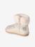 Boots enfant fille fourrées zippées beige doré+marron - vertbaudet enfant 
