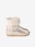 Boots enfant fille déperlantes synthétique fourrées zippées beige doré+marron - vertbaudet enfant 