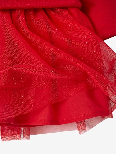 Ensemble Noël bébé : robe, bandeau et collants rouge - vertbaudet enfant 