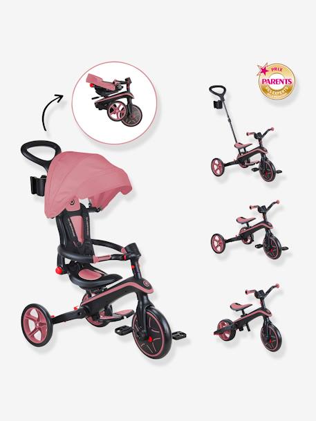 Driewieler Explorer Foldable 4 in 1 - GLOBBER grijs+olijf+rozen+taupe - vertbaudet enfant 