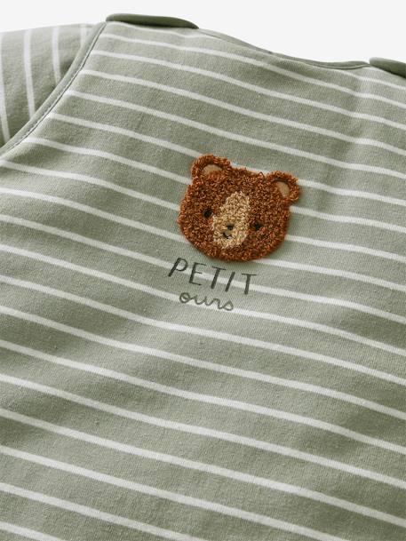 Gigoteuse manches longues Copain des Bois ENCRE+rayé vert - vertbaudet enfant 