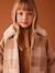 Manteau style surchemise en lainage à carreaux fille carreaux marron+carreaux rose - vertbaudet enfant 