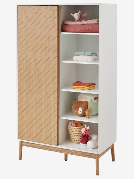 Armoire 2 portes chevrons bois - vertbaudet enfant 