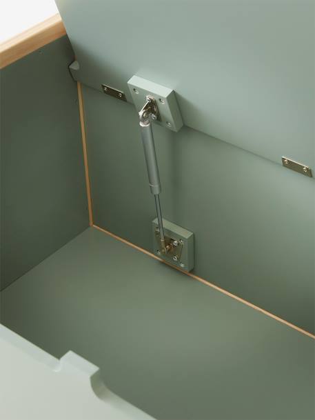 Coffre de rangement / banc cannage LIGNE POÉSIE vert - vertbaudet enfant 