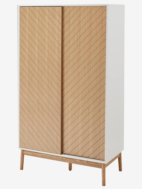 Armoire 2 portes chevrons bois - vertbaudet enfant 