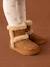 Boots enfant fille fourrées zippées beige doré+marron - vertbaudet enfant 