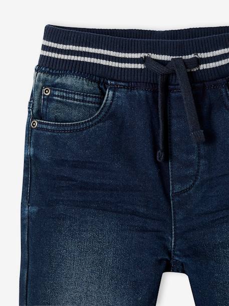 Pantalon en denim effet molleton doublé chaud garçon denim brut - vertbaudet enfant 