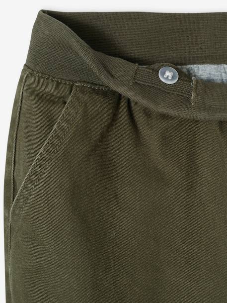 Gevoerde battlebroek voor jongens, eenvoudig aan te trekken kaki+nachtblauw - vertbaudet enfant 