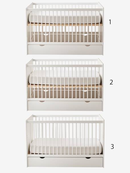 Verstelbaar babybed 70x140cm HOLIDAYS LINE WIT - vertbaudet enfant 