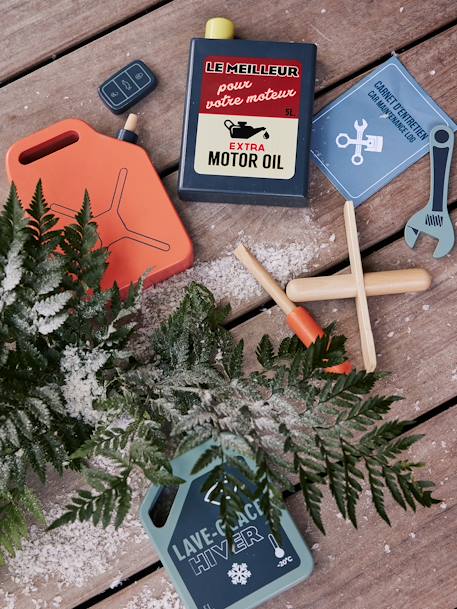 Ma voiture à réparer en bois FSC® beige - vertbaudet enfant 